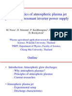Characteristics of Atmospheric Plasma Jet Produced by Resonant Inverter Power