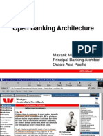 Open Banking Architecture: Mayank Mishra Principal Banking Architect Oracle Asia Pacific