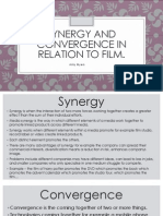 Synergy and Convergence in Relation To Film