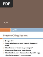 Eng 101  APA