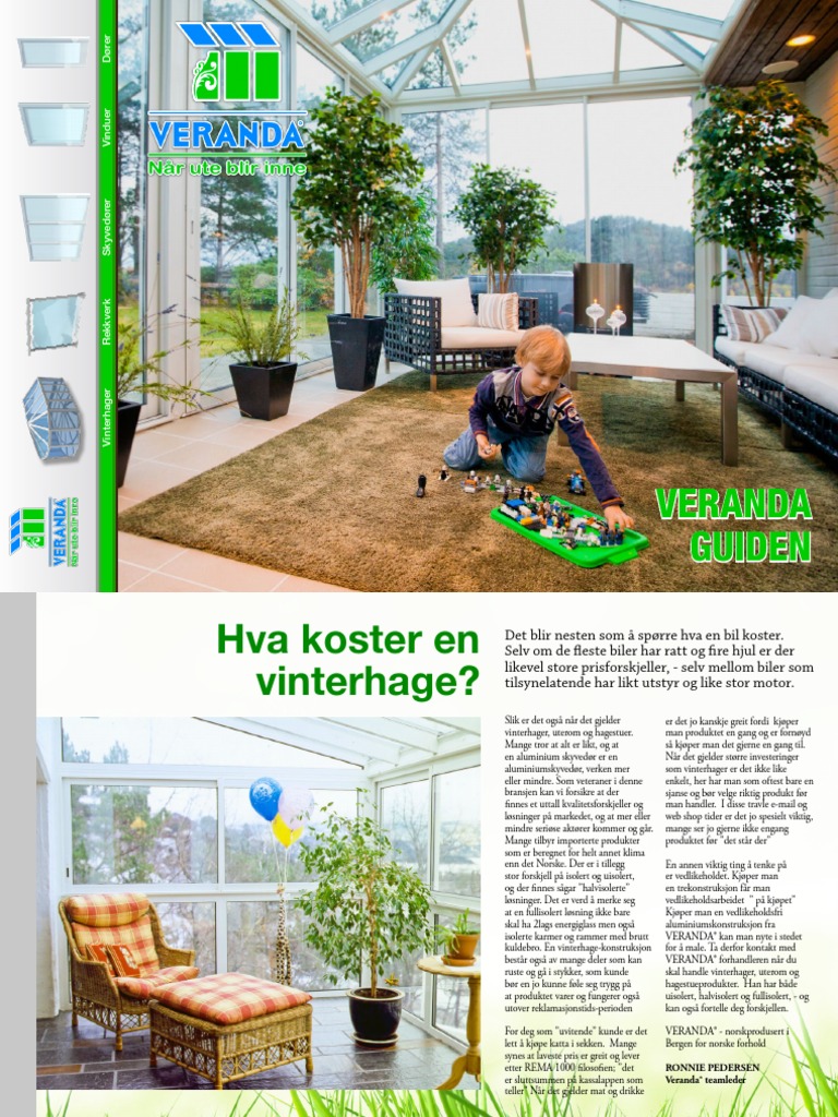 Skyvedr veranda pris