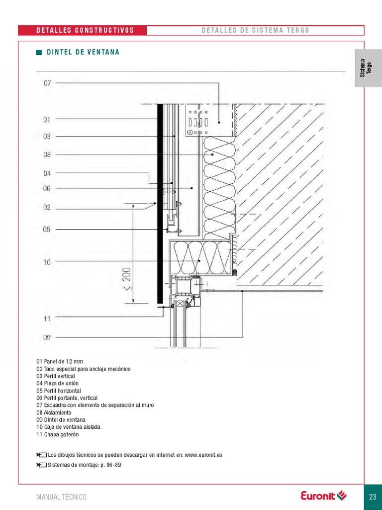 Detalle De Dintel De Ventana Para Madera MURO Arquitectos GT Qué Es