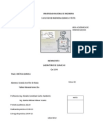 Informe 3 Quimica