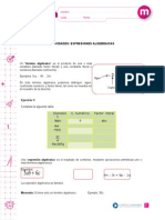 Expresiones Algebraicas