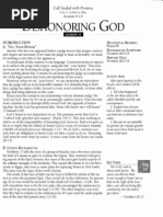 Download NIV Lesson 08-16-2009 Dishonoring God by Shaun Sweeney SN18575498 doc pdf