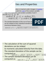 Properties and Applications of Standard Deviation