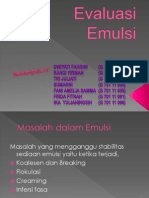 Masalah Dan Evaluasi EmulsI