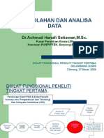 Pengolahan Dan Analisa Data