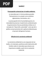 Preocupacion Universal Por El Medio Ambiente - Original