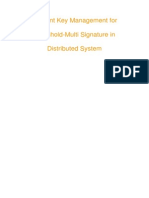 Efficient Key Management For Threshold-Multi Signature in Distributed System