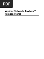 Vehicle Network Toolbox™ Release Notes