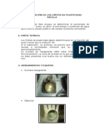 Determinacion de Los Lmites de Plasticidad