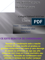 Reactia de Condensare Si Policondensare