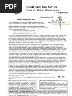 Download CJS Focus on Urban Greenspace by CountrysideJobs SN18581437 doc pdf