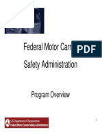 Federal Motor Carrier Safety Administration: Program Overview