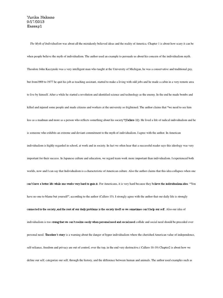 The Dangers of Hyper Individualism | PDF | Globalization | Obedience ...