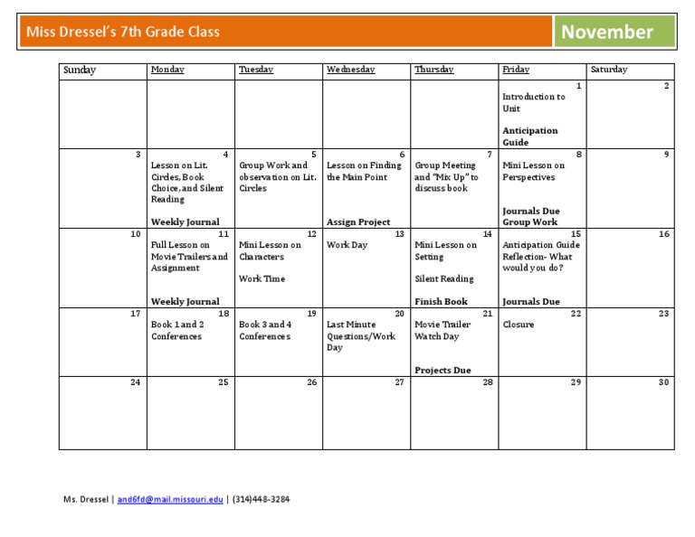 Calendar | PDF