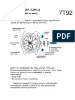 Seiko / Pulsar / Lorus: Türkçe Kullanma Kilavuzu