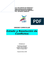 Estado y Resolución de Conflictos