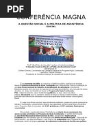 CONFERÊNCIA MAGNA