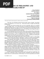 Download Contemporary Philosophy The Promise of Philosophy and The Landmark Forum by Tim20C SN185875780 doc pdf