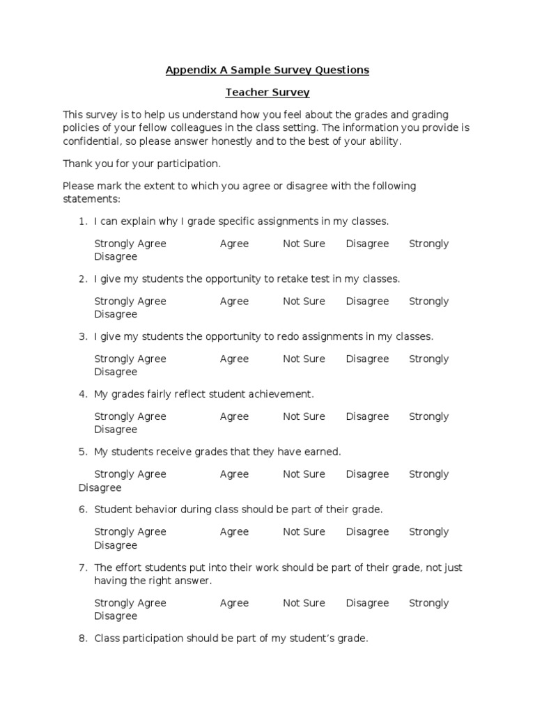 Teacher Survey | PDF | Teaching | Applied Psychology