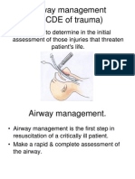 Air Way Management (ABCDE of Trauma)