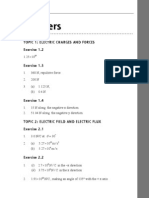 Answers: Topic 1: Electric Charges and Forces Exercise 1.2