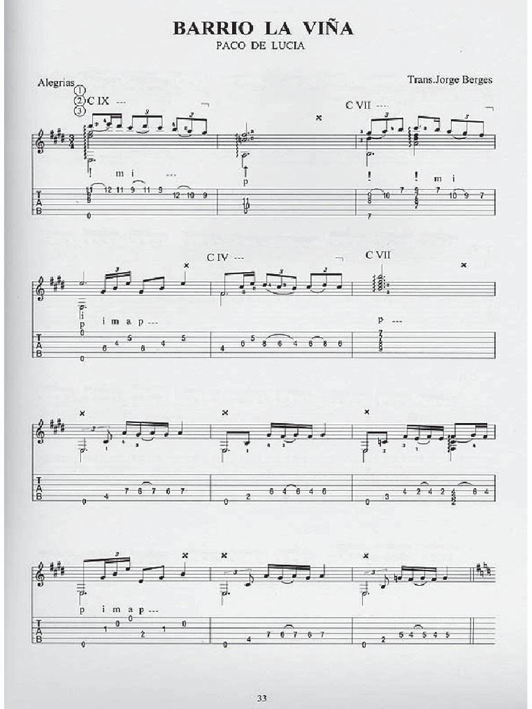 Barrio La Vina Tab Pdf