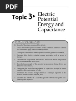 Topic 3 Electric Potential Energy and Capacitance