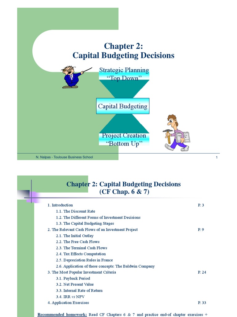 Capital Budgeting Decisions Explained | PDF | Internal Rate Of Return ...