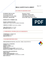 Material Safety Data Sheet: 1. Chemical Product and Company Identification