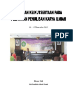 Download Laporan Pelatihan Penulisan Karya Ilmiah by daulitah SN185895750 doc pdf