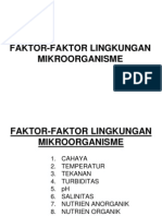 Faktor-Faktor Lingkungan Mikroorganisme