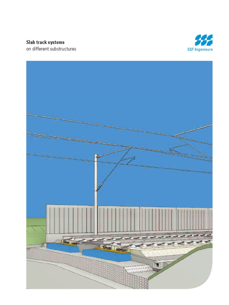 Slab Track On Different Subgrades | PDF | Track (Rail Transport) | Deep ...