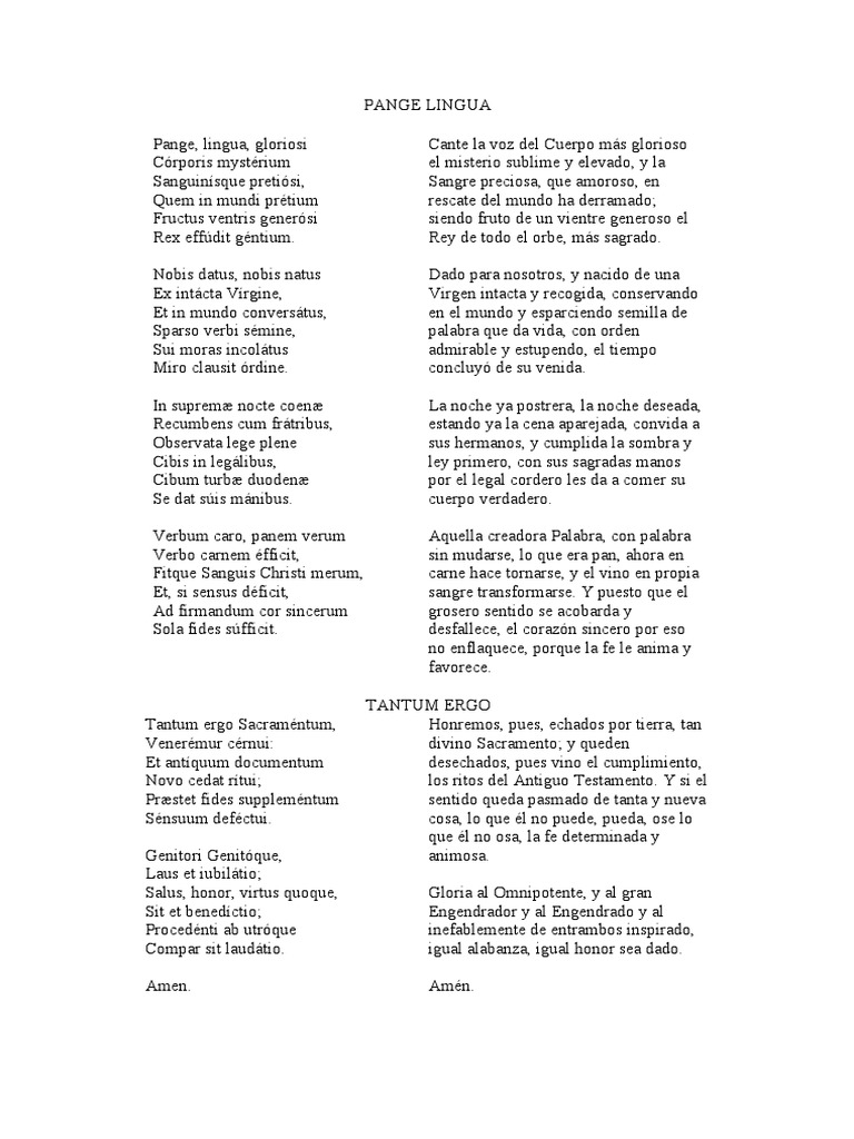 Pange Lingua Himnos Cristianos En Latin Canciones En Idioma Latino pange lingua himnos cristianos en