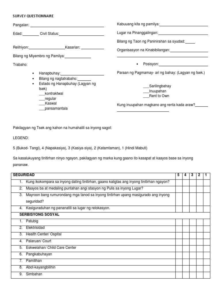 Survey 101 | PDF