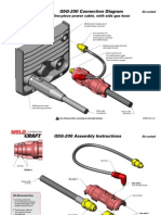 Q5G-200 Connection Diagram: One-Piece Power Cable, With Side Gas Hose