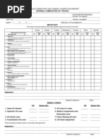 ForkLift Inspection Form