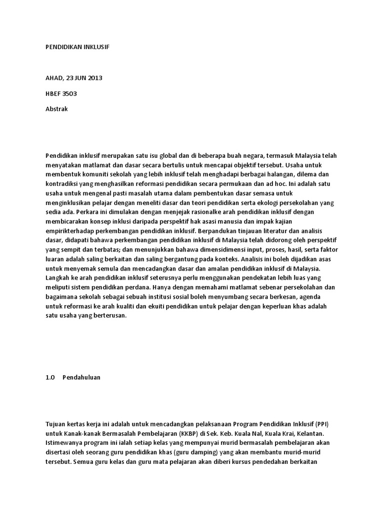 Pendidikan Inklusif Pdf