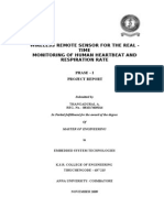 Wireless Remote Sensor For The Real - Time Monitoring of Human Heartbeat and Respiration Rate