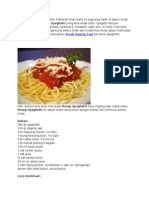 Spaghetti Berasal Dari Italia