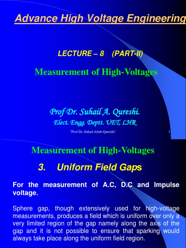 High Voltage Measurement Techniques | PDF | High Voltage | Capacitor