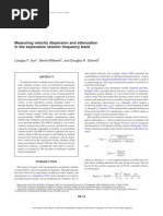 Download Measuring Velocity Dispersion and Attenuation by shantanuril SN18594421 doc pdf