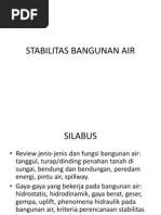 Stabilitas Bangunan Air