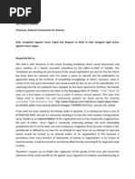 Download Copy of Complaint to NCW to take action against Tarun Tejpal by Tajinder Pal Singh Bagga SN185949093 doc pdf