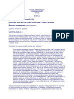 Testamento de Petronila Tampoy anulado por falta de huella digital