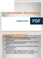 Promotion Strategies: Abhishek Paul