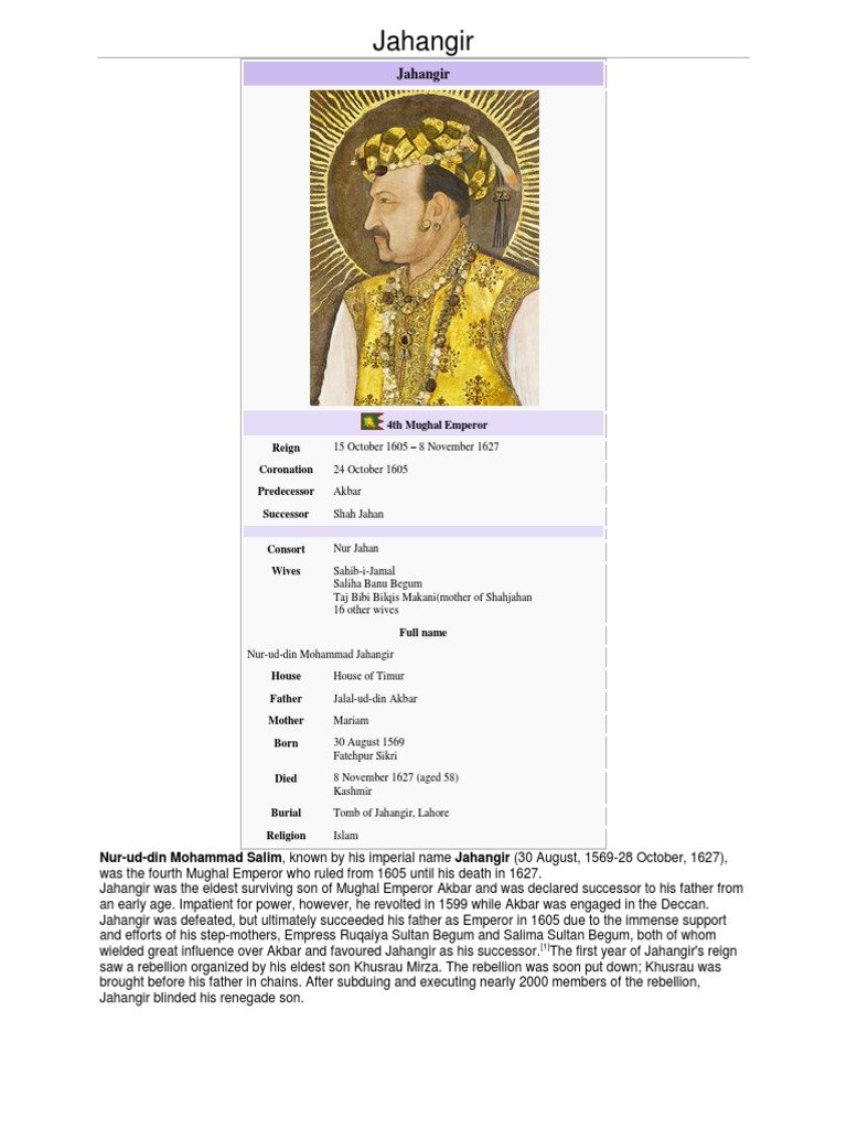 Jahangir | PDF