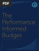 Performance Informed Budgeting - Brochure